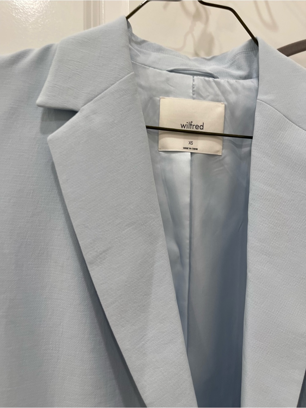 Wilfred Pale Blue Double-Breasted Blazer - Picture 4 of 6